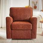 Fauteuil pivotant à 360° en chenille, fauteuil moderne avec poches latérales, fauteuil pivotant, fauteuil inclinable ergonomique pour chambre à coucher