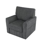 Fauteuil pivotant à 360° en chenille, fauteuil moderne avec poches latérales, fauteuil pivotant, fauteuil inclinable ergonomique pour chambre à coucher