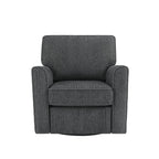Fauteuil pivotant à 360° en chenille, fauteuil moderne avec poches latérales, fauteuil pivotant, fauteuil inclinable ergonomique pour chambre à coucher