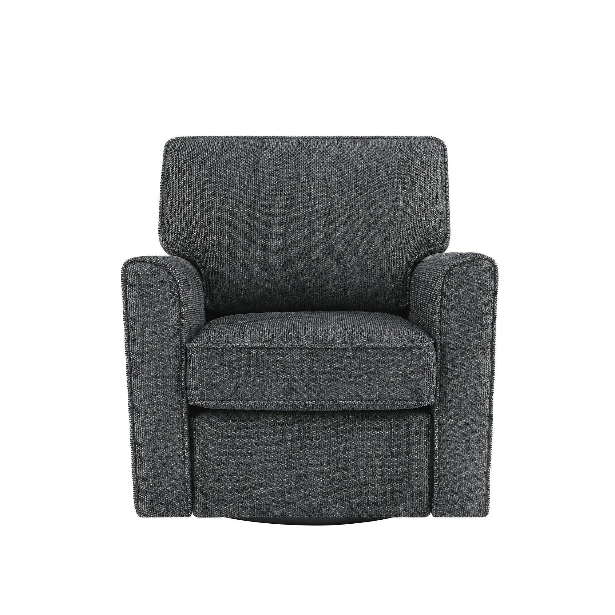 Fauteuil pivotant à 360° en chenille, fauteuil moderne avec poches latérales, fauteuil pivotant, fauteuil inclinable ergonomique pour chambre à coucher