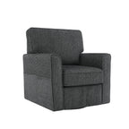 Fauteuil pivotant à 360° en chenille, fauteuil moderne avec poches latérales, fauteuil pivotant, fauteuil inclinable ergonomique pour chambre à coucher