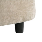 Canapé-lit en chenille, canapé-lit rembourré avec dossier capitonné et 2 coussins amovibles pour le salon