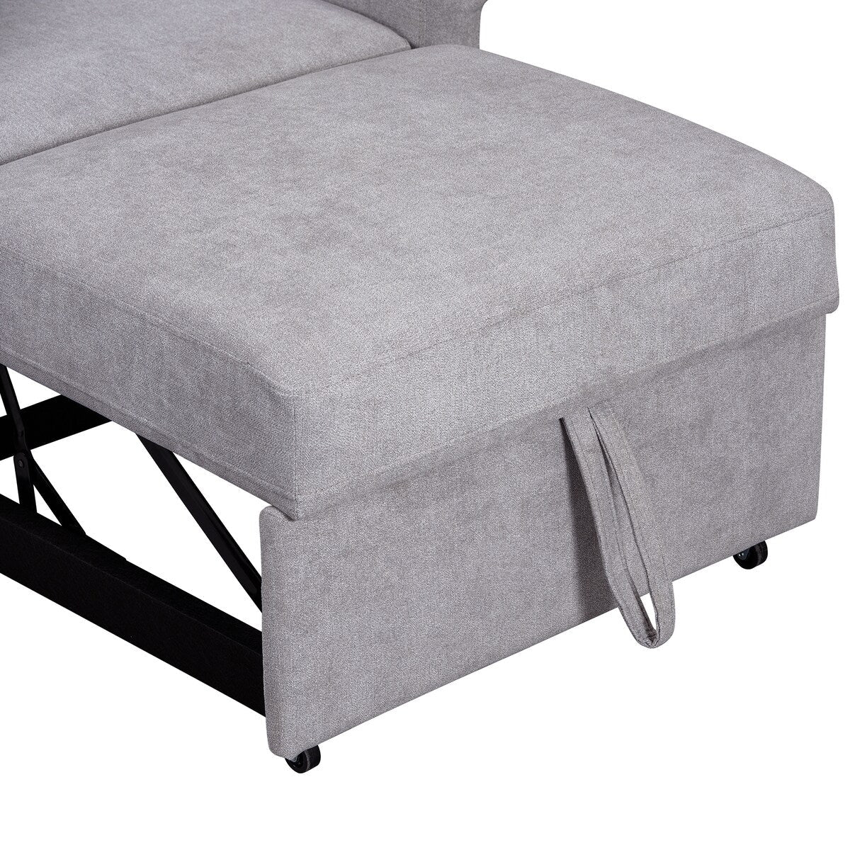 Fauteuil convertible en chenille avec dossier réglable, 3 en 1, transformable en lit, lit simple pour salon
