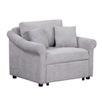 Fauteuil convertible en chenille avec dossier réglable, 3 en 1, transformable en lit, lit simple pour salon