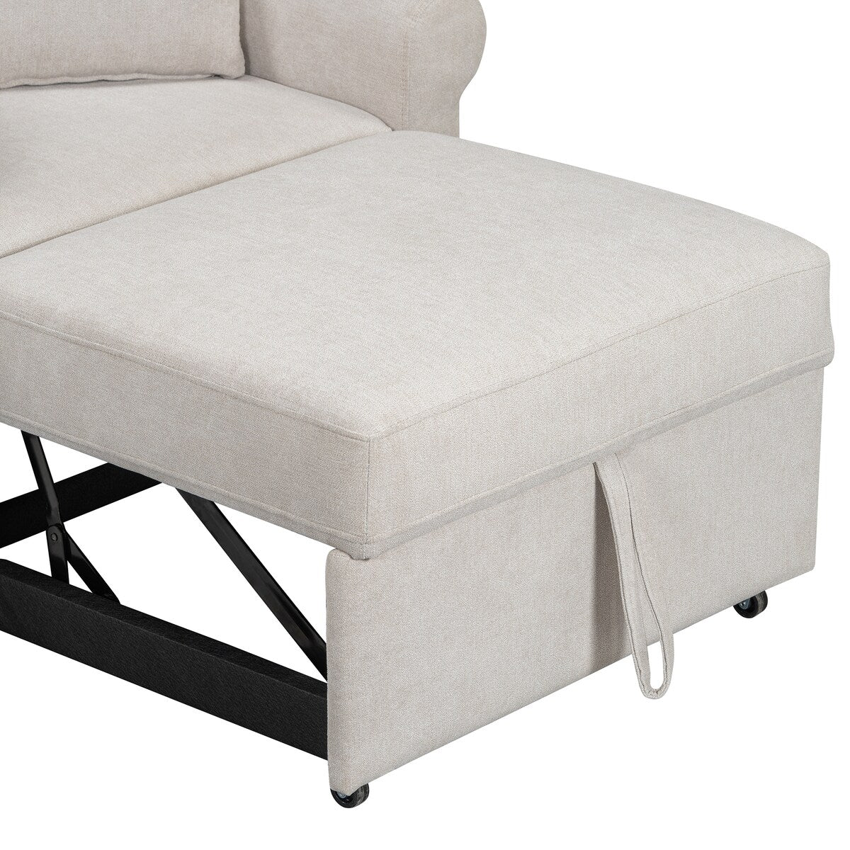 Fauteuil convertible en chenille avec dossier réglable, 3 en 1, transformable en lit, lit simple pour salon