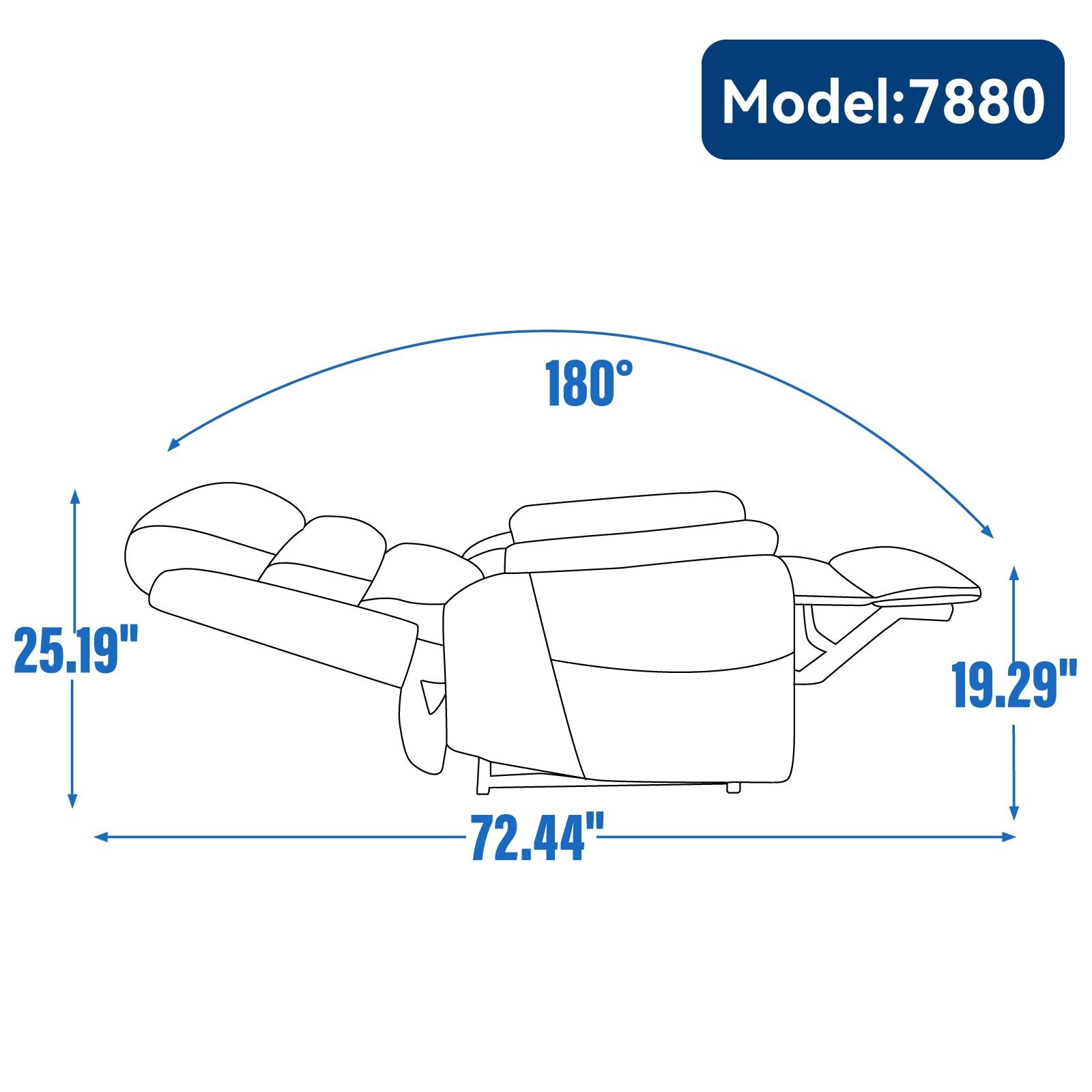 Fauteuil inclinable électrique Chenille à double moteur avec télécommande électrique, massage thermique et mécanisme de mouvement robuste