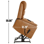 Fauteuil inclinable électrique Chenille à double moteur avec télécommande électrique, massage thermique et mécanisme de mouvement robuste