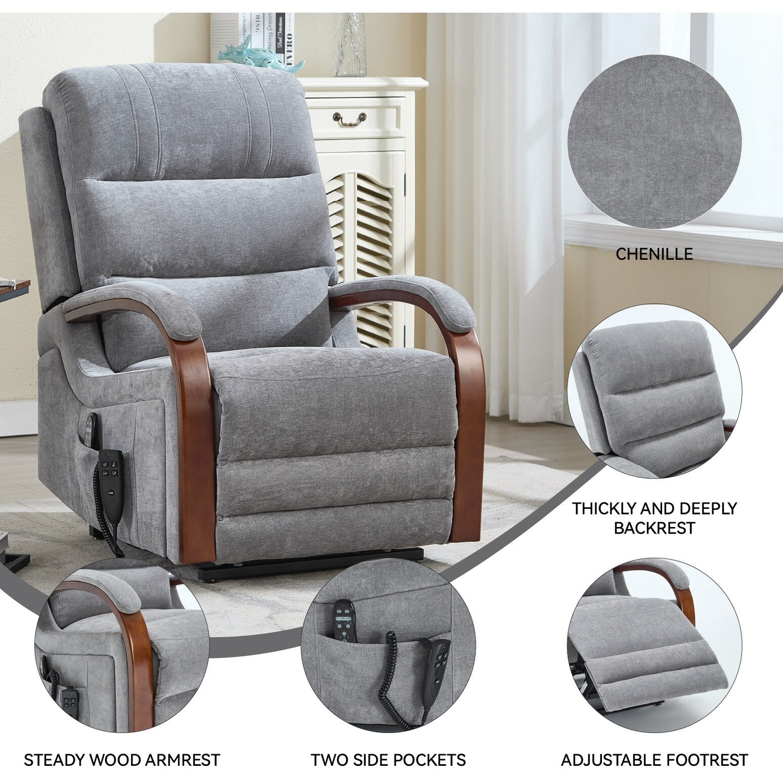 Fauteuil inclinable relevable en chenille