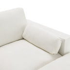 Canapé modulaire sectionnel en chenille avec poches de rangement, ensemble de canapé en U 5 places avec coussins, canapé Cloud avec 2 poufs amovibles