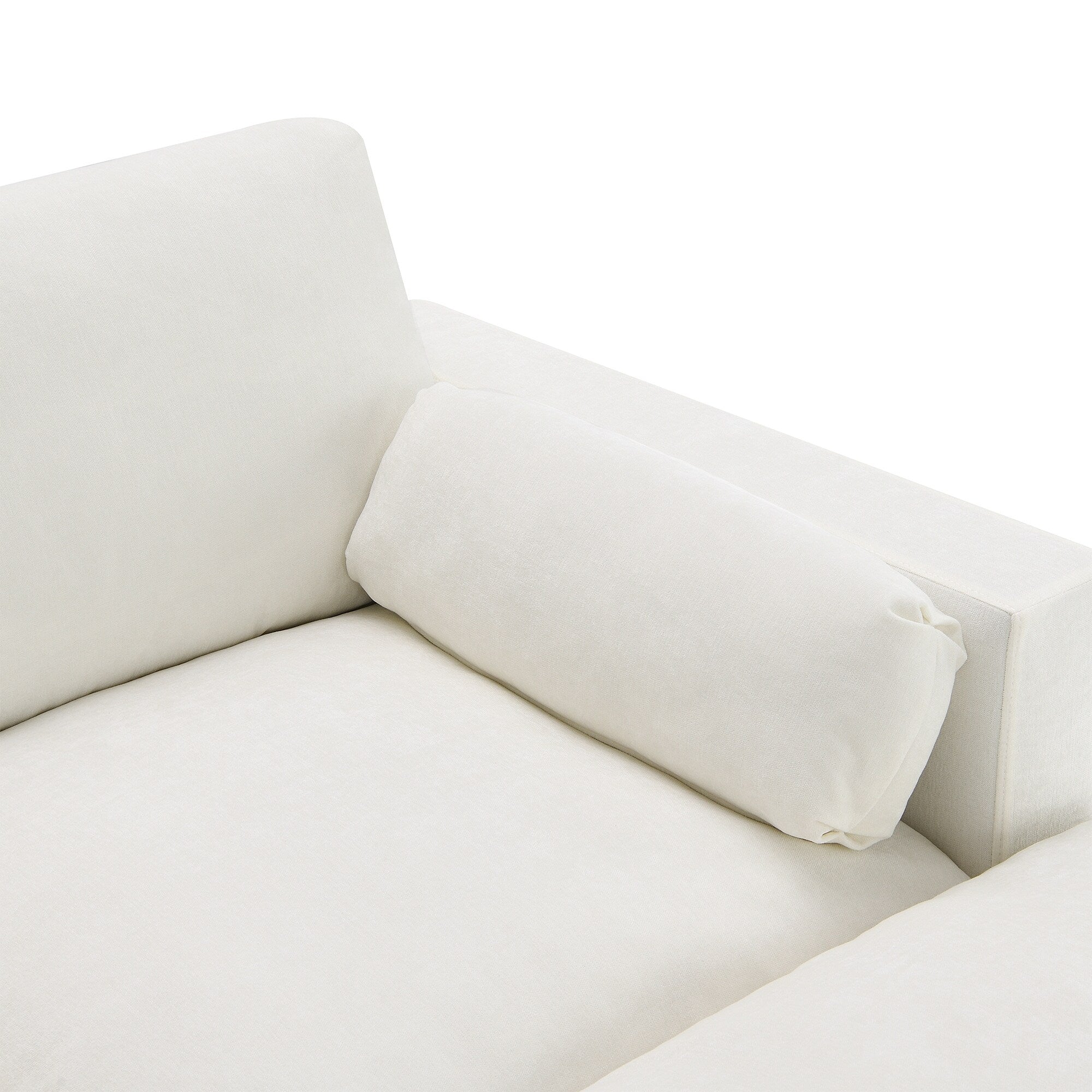 Canapé modulaire sectionnel en chenille avec poches de rangement, ensemble de canapé en U 5 places avec coussins, canapé Cloud avec 2 poufs amovibles