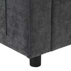 Canapé modulaire sectionnel en chenille avec poches de rangement, ensemble de canapé en U 5 places avec coussins, canapé Cloud avec 2 poufs amovibles