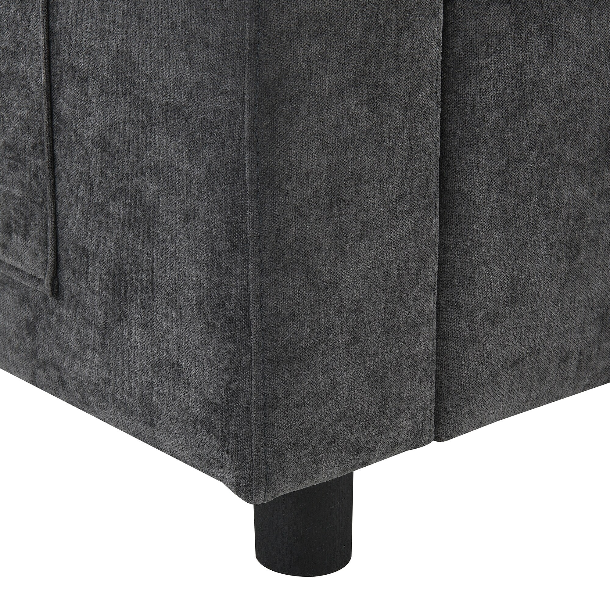 Canapé modulaire sectionnel en chenille avec poches de rangement, ensemble de canapé en U 5 places avec coussins, canapé Cloud avec 2 poufs amovibles