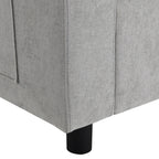 Canapé modulaire sectionnel en chenille avec poches de rangement, ensemble de canapé en U 5 places avec coussins, canapé Cloud avec 2 poufs amovibles