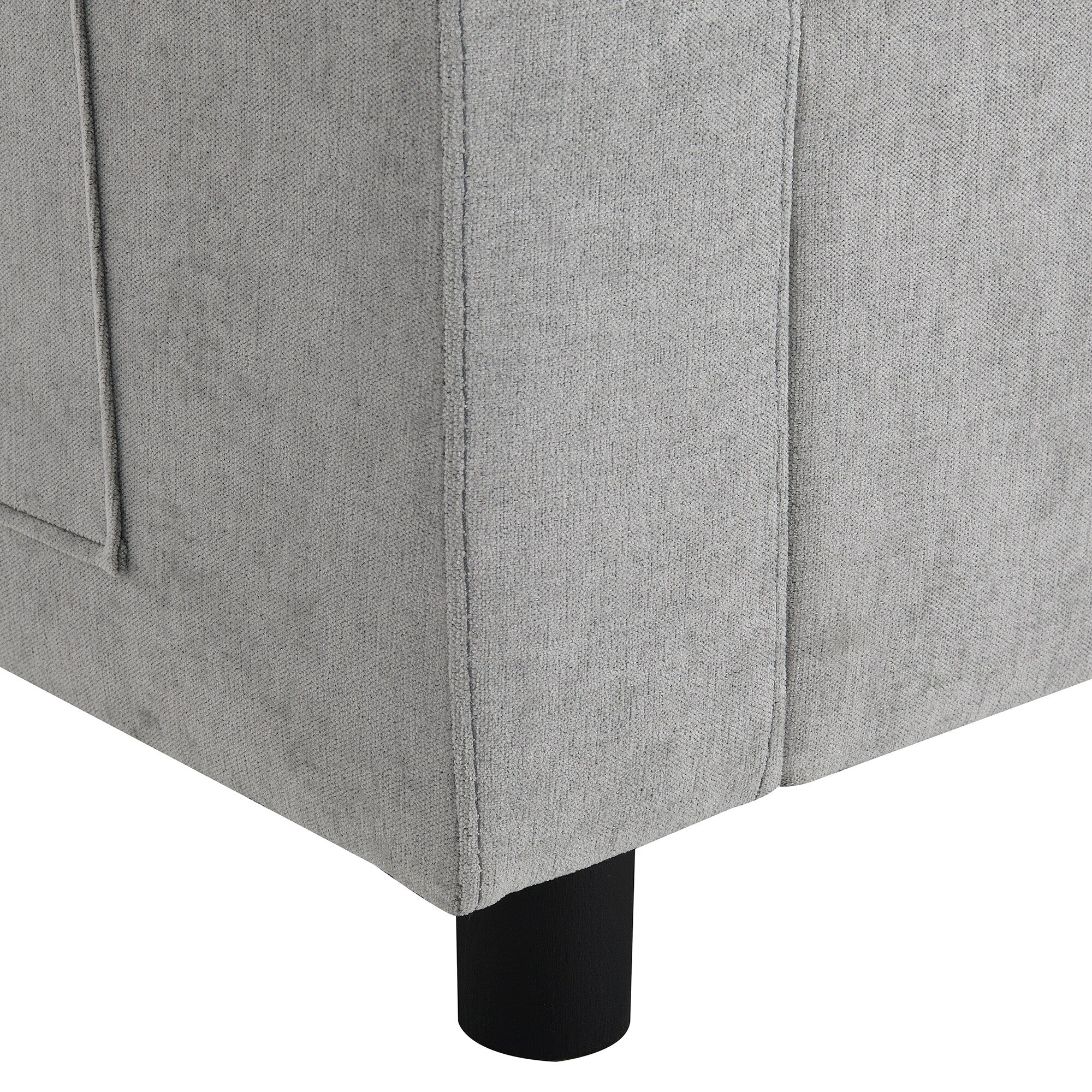 Canapé modulaire sectionnel en chenille avec poches de rangement, ensemble de canapé en U 5 places avec coussins, canapé Cloud avec 2 poufs amovibles