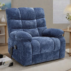 Fauteuil inclinable électrique Chenille pour grands et grands avec massage, chauffage, deux moteurs et inclinaison à 180°