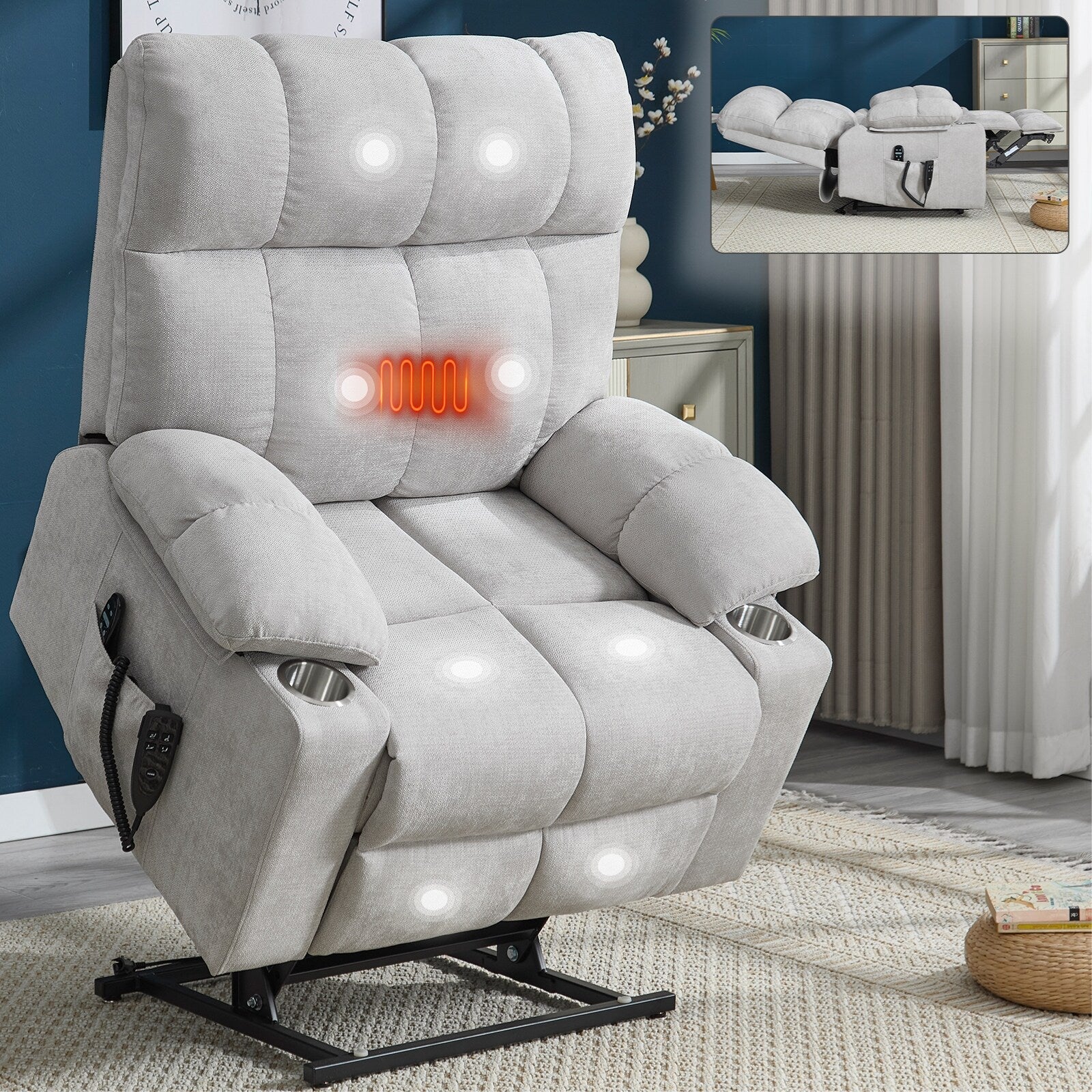 Fauteuil inclinable électrique en chenille