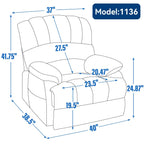Fauteuil inclinable électrique en chenille
