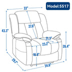 Fauteuil inclinable électrique en chenille