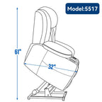 Fauteuil inclinable électrique en chenille