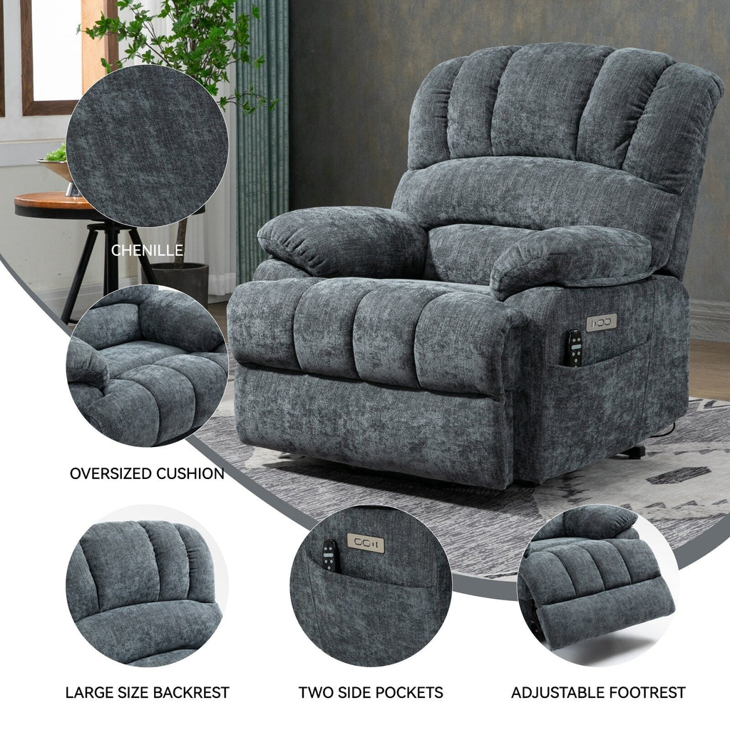 Fauteuil inclinable électrique en chenille