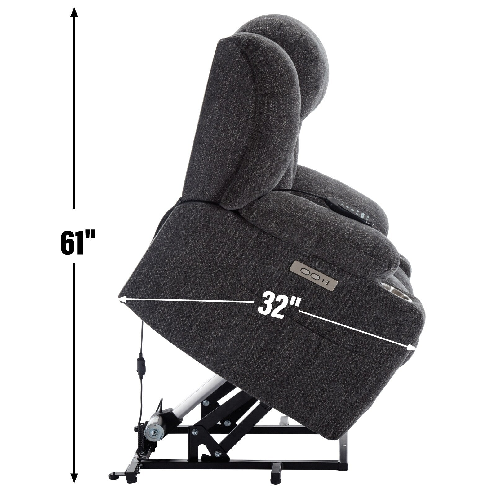 Fauteuil inclinable électrique en chenille