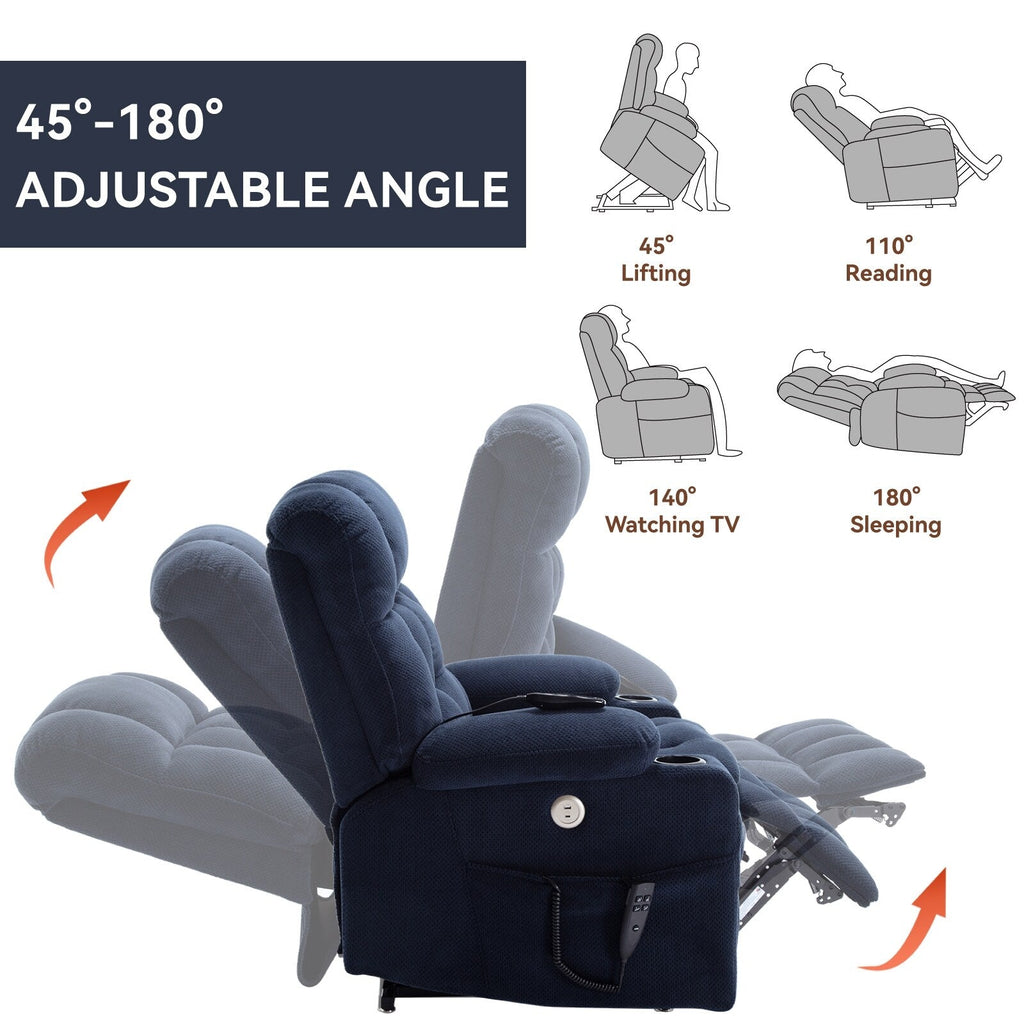 Fauteuil inclinable électrique en chenille