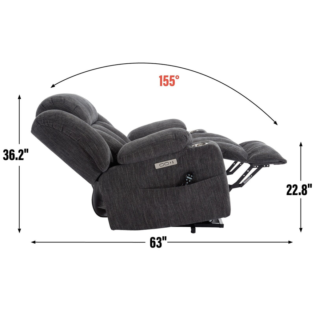 Fauteuil inclinable électrique en chenille