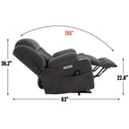 Fauteuil inclinable électrique en chenille