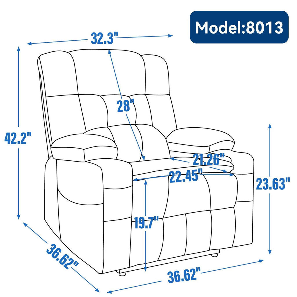 Fauteuil inclinable électrique en chenille
