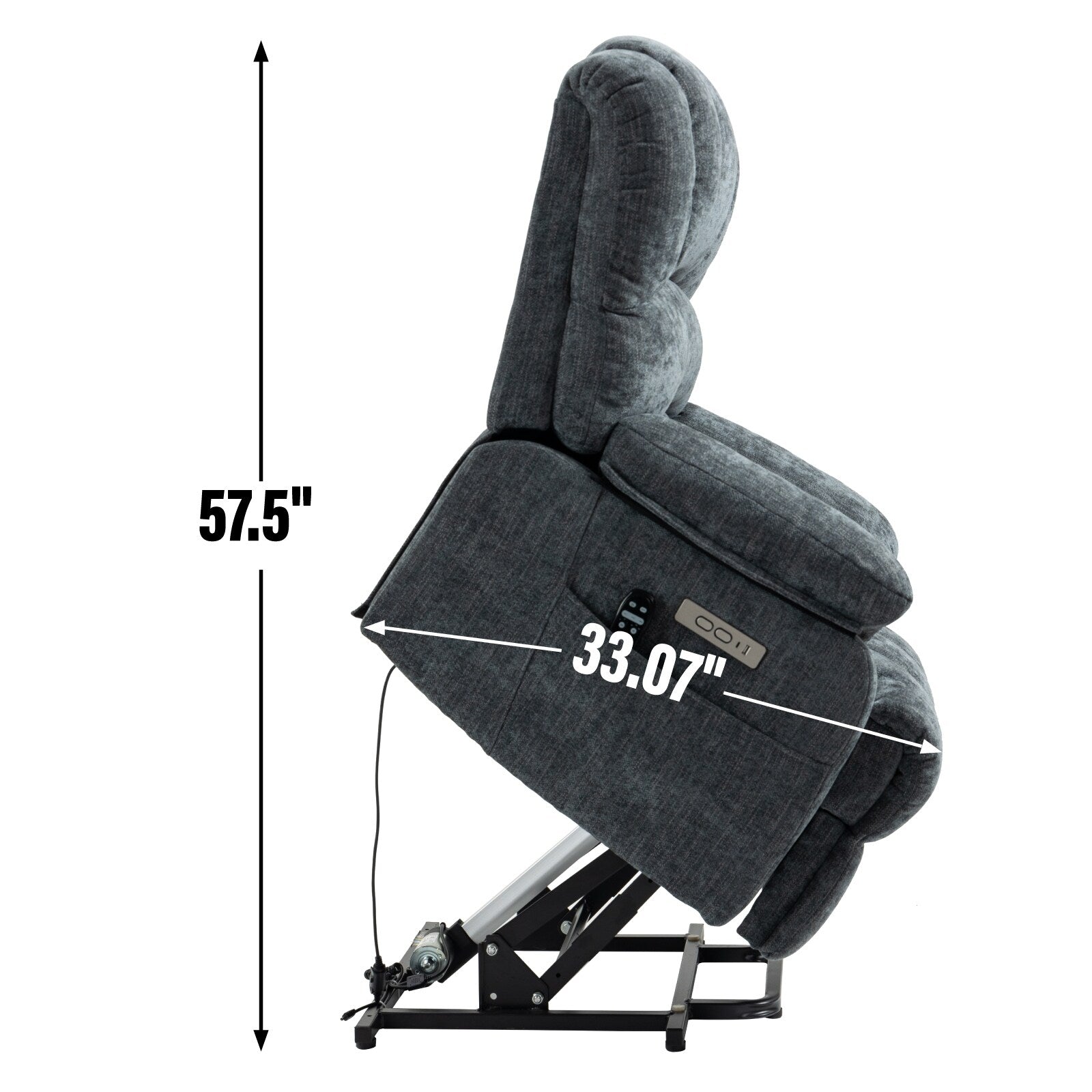 Fauteuil inclinable électrique en chenille