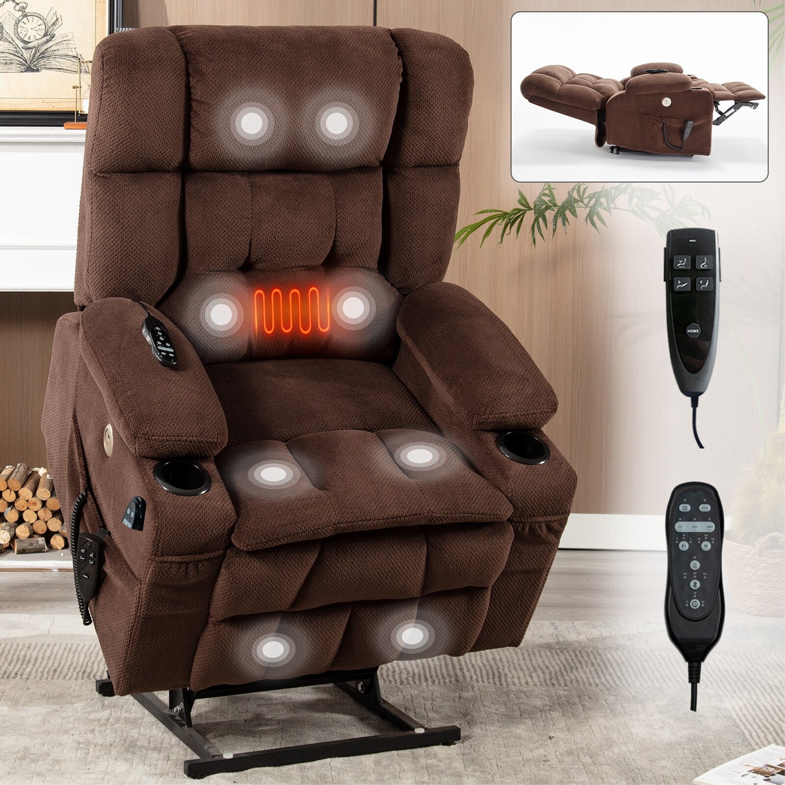 Fauteuil inclinable électrique en chenille