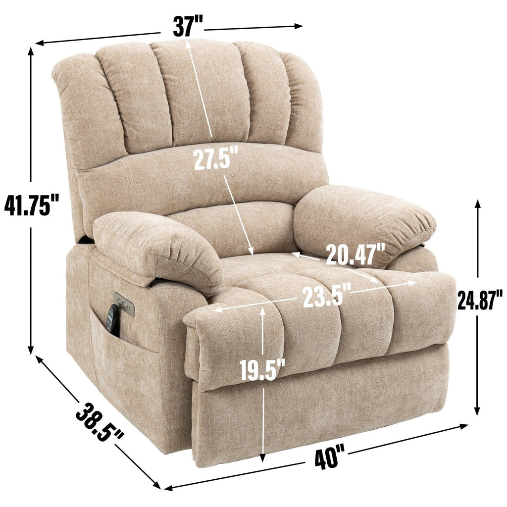 Fauteuil inclinable électrique en chenille
