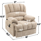 Fauteuil inclinable électrique en chenille