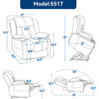 Fauteuil inclinable électrique en chenille