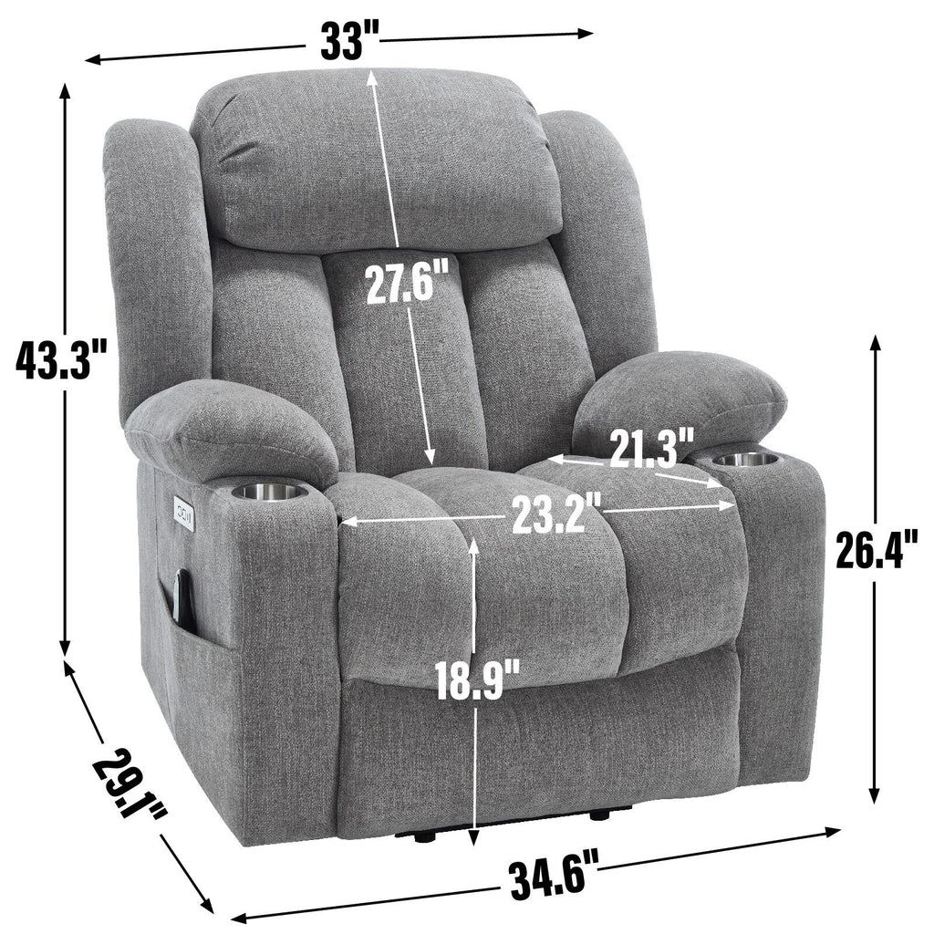 Fauteuil inclinable électrique en chenille