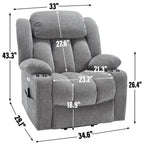 Fauteuil inclinable électrique en chenille