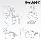 Fauteuil inclinable électrique en chenille
