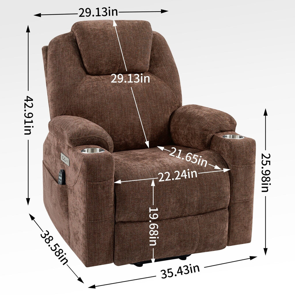 Fauteuil inclinable électrique en chenille