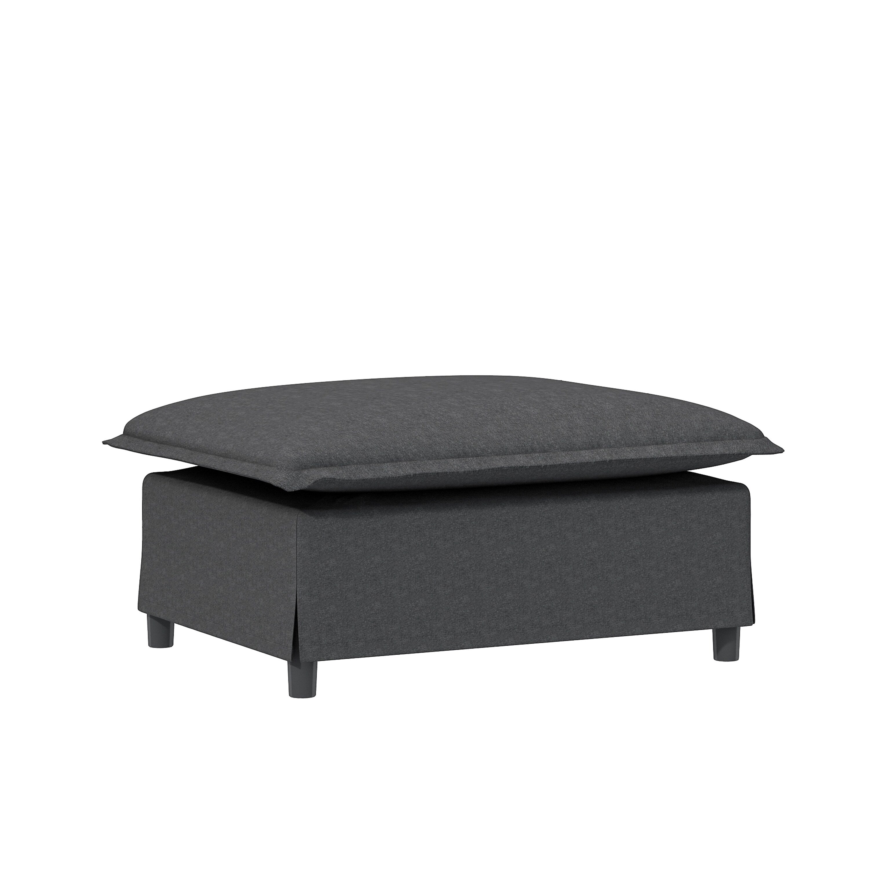 Canapé sectionnel en chenille avec pouf, ensemble de canapé-lit nuage en U avec oreillers, combinaison libre, modulable 5 places rembourré