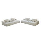 Canapé-lit simple en chenille avec coussin de dossier