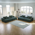 Canapé-lit simple en chenille avec coussin de dossier