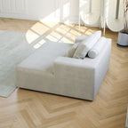 Canapé-lit simple en chenille avec coussin de dossier