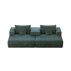 Canapé-lit simple en chenille avec coussin de dossier