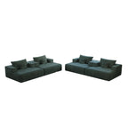 Canapé-lit simple en chenille avec coussin de dossier