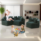 Canapé-lit simple en chenille avec coussin de dossier