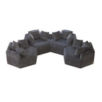 Canapé-lit simple en chenille avec coussin de dossier