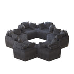 Canapé-lit simple en chenille avec coussin de dossier