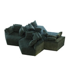 Canapé-lit simple en chenille avec coussin de dossier