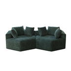 Canapé-lit simple en chenille avec coussin de dossier