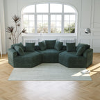 Canapé-lit simple en chenille avec coussin de dossier